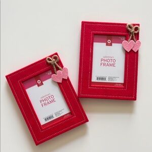 Target Felt Heart Photo Frames (set of 2) NWT